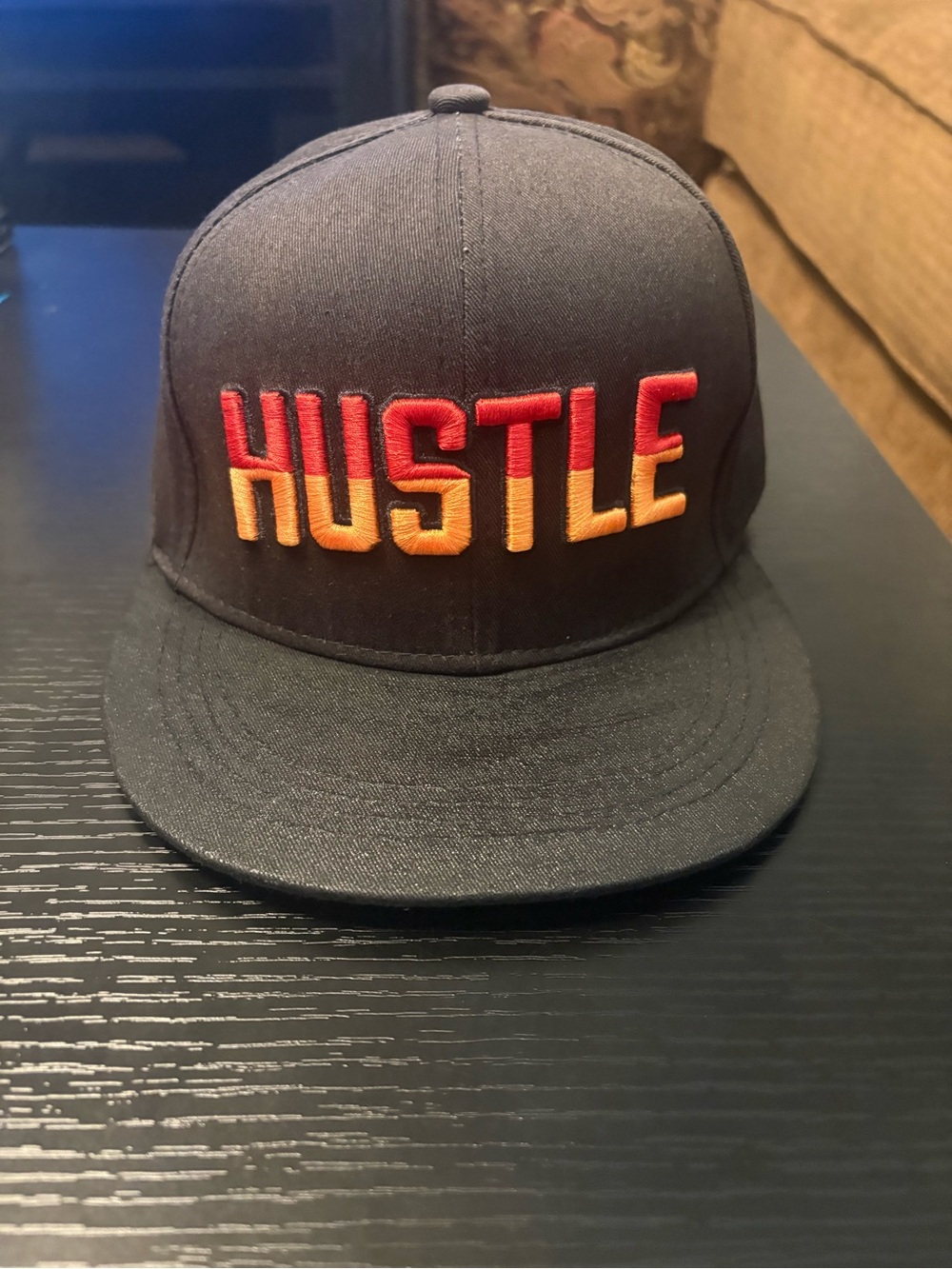 HUSTLE black SnapBack hat